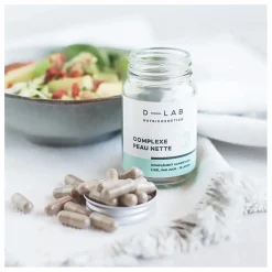 D-LAB NUTRICOSMETICS Complexe Peau Nette Complément alimentaire - 1 mois|Femme Soins Du Visage|Compléments Alimentaires