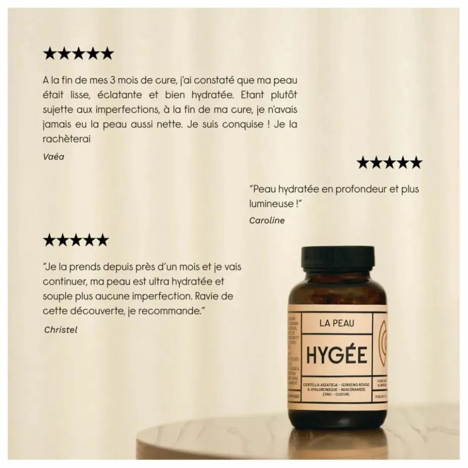 Hygée Complément alimentaire La Peau - 112 gélules|Homme Compléments Alimentaires|Soins, Wellness