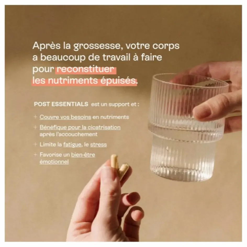 Best Jolly Mama Compléments alimentaires Post Essentials - 60 gélules Non teinté