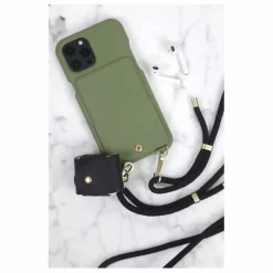 Outlet Louvini Coque Airpod 1 & 2 Joe en cuir | Noir
