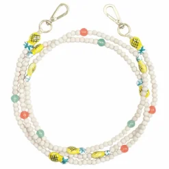 Outlet Louvini Cordon perle de bois Arielle Ananas | Jaune