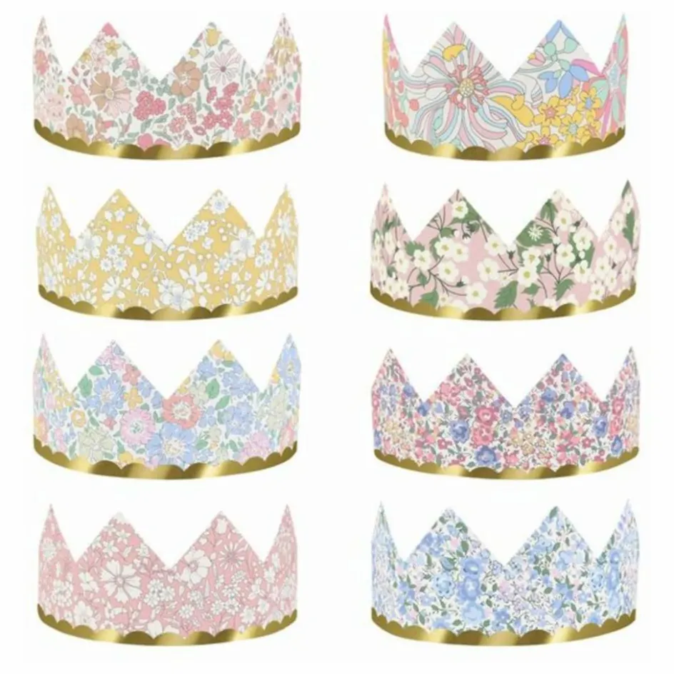 Enfant Meri Meri Décoration De Fête*Couronnes de fête - x Liberty - Set de 8