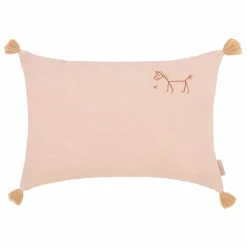 Nobodinoz Coussin à pompons - Lin Français ||Enfant Coussins|Coussins Enfant