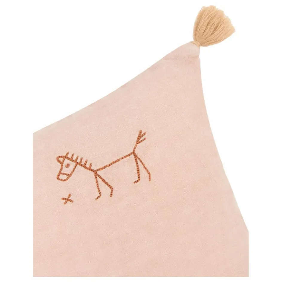 Nobodinoz Coussin à pompons - Lin Français ||Enfant Coussins|Coussins Enfant