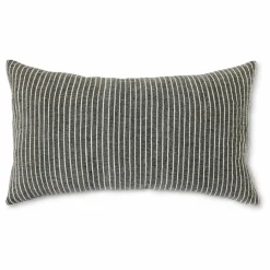 New HKliving Coussin à rayures | Noir