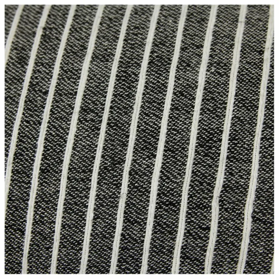 New HKliving Coussin à rayures | Noir