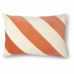 Clearance Coussin à rayures en velours Coussins