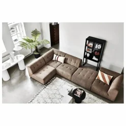 Clearance Coussin à rayures en velours Coussins