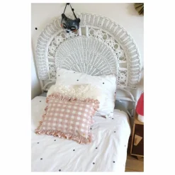 Best Barnabé aime le café Coussin à volant | Rose pâle