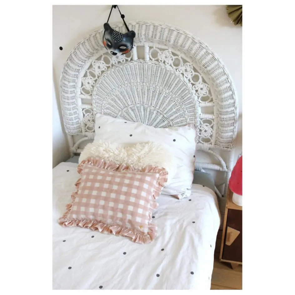Best Barnabé aime le café Coussin à volant | Rose pâle