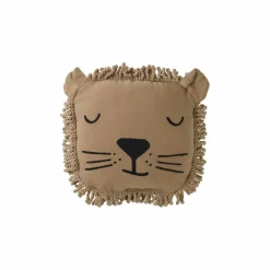 Nobodinoz Coussin brodé Lion ||Enfant Coussins|Coussins Enfant