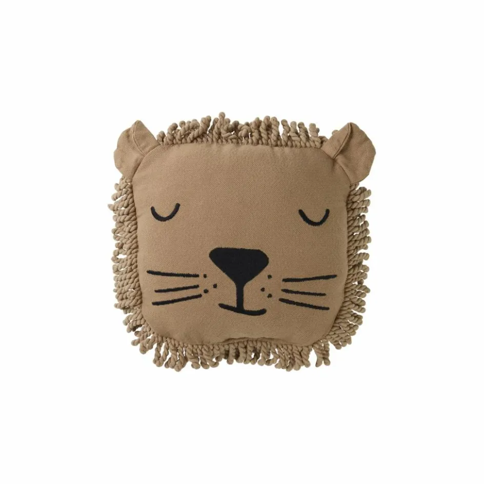 Nobodinoz Coussin brodé Lion ||Enfant Coussins|Coussins Enfant
