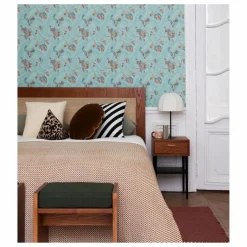 Online The Socialite Family Coussin carré Carino en jacquard à rayures | Vert foncé
