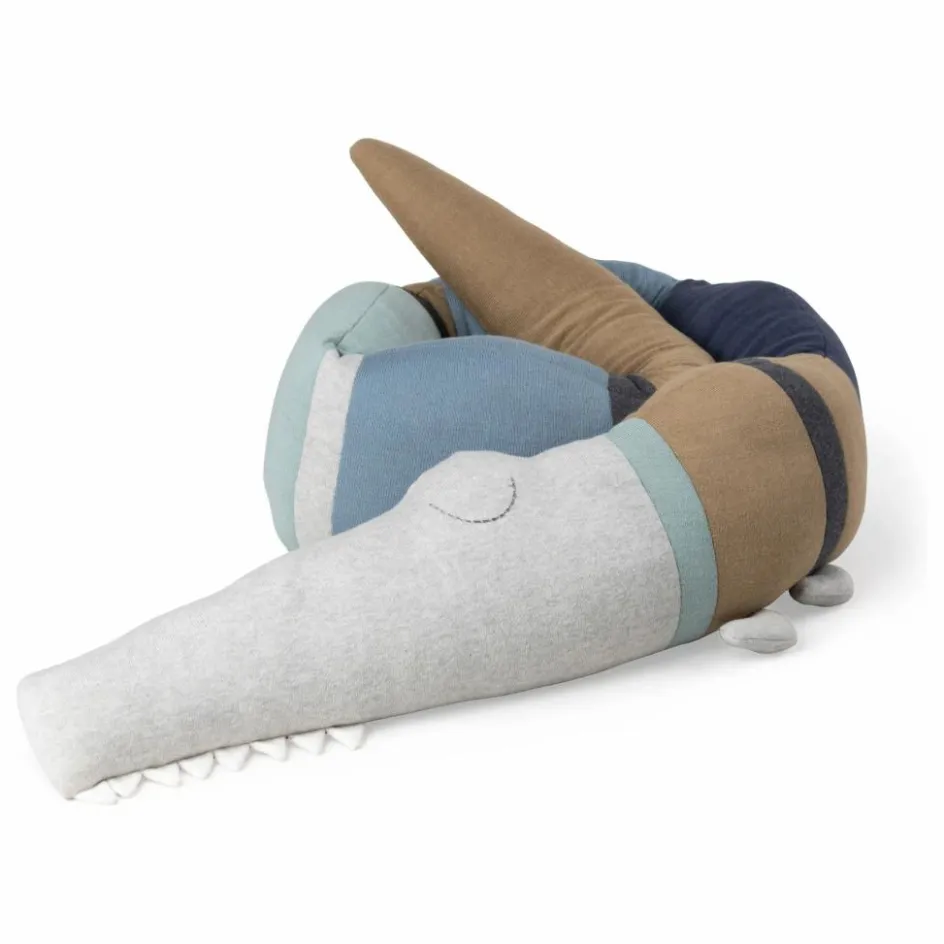 Hot Sebra Coussin Crocodile | Bleu