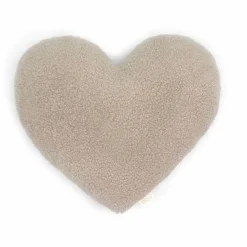 Sale Babyshower Coussin Cœur | Marron clair