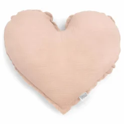 Hot Babyshower Coussin Cœur | Rose pâle