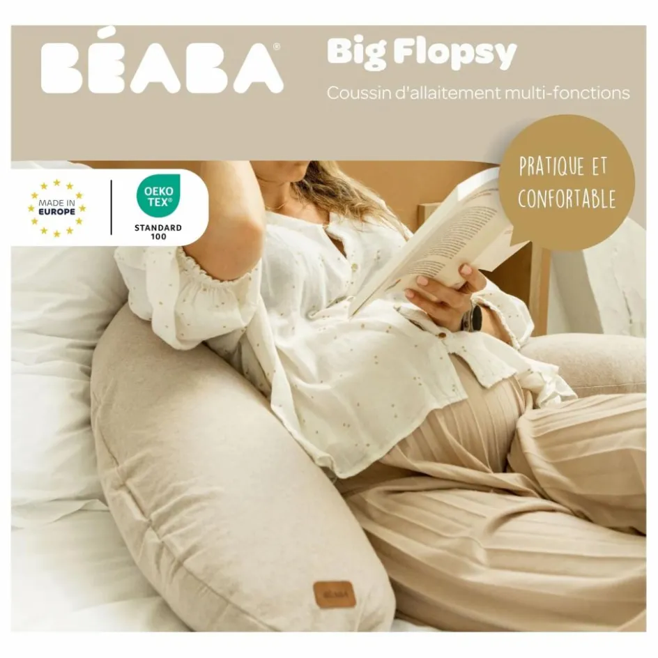 Discount Béaba Coussin d'allaitement Big Flopsy | Argile