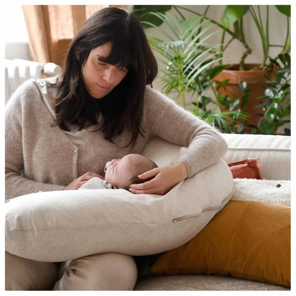 Béaba Coussin d'allaitement Big Flopsy || Linge De Lit Bébé|Accessoires Pour Bien Dormir
