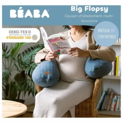 Hot Béaba Coussin d'allaitement Big Flopsy | Gris