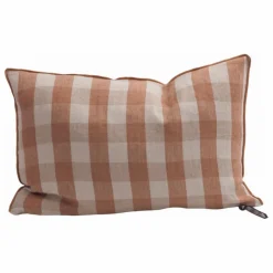 Hot Coussin en lin lavé Vichy Cottage | Coussins