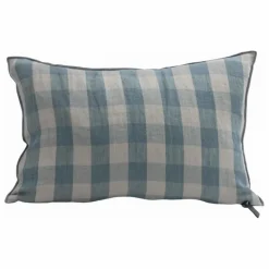 Maison de Vacances Coussin en lin lavé Vichy Cottage | Nuage