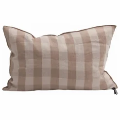 Maison de Vacances Coussins*Coussin en lin lavé Vichy Cottage |