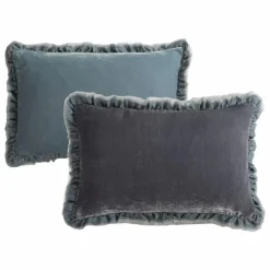 Le Monde Sauvage Coussin en velours de soie Séraphine || Coussins