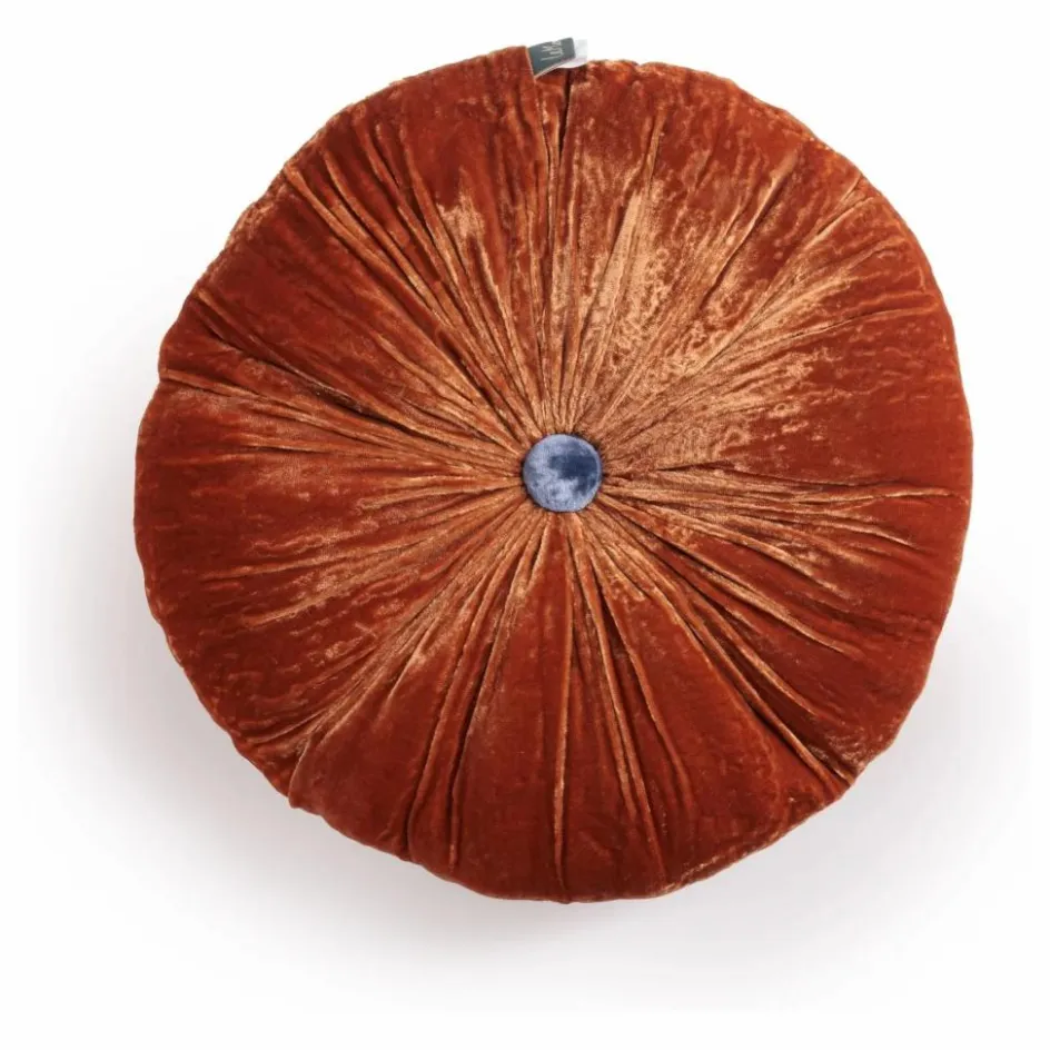 Discount Le Monde Sauvage Coussin en velours de soie Goa | Terracotta