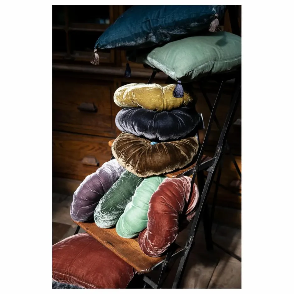 Discount Le Monde Sauvage Coussin en velours de soie Goa | Terracotta