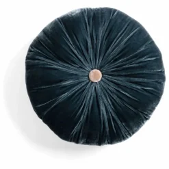 Online Le Monde Sauvage Coussin en velours de soie Sweet Bleu nuit