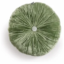 Discount Le Monde Sauvage Coussin en velours de soie Goa | Vert