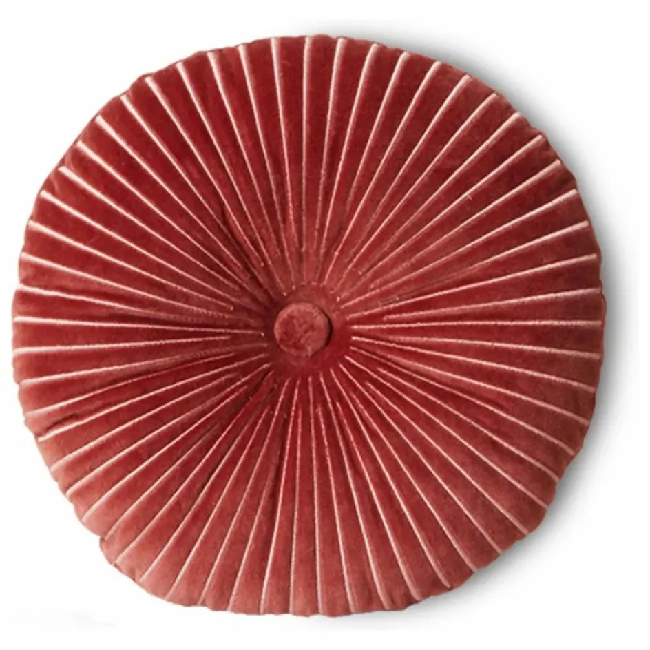 Hot HKliving Coussin en velours Ripple | Rose
