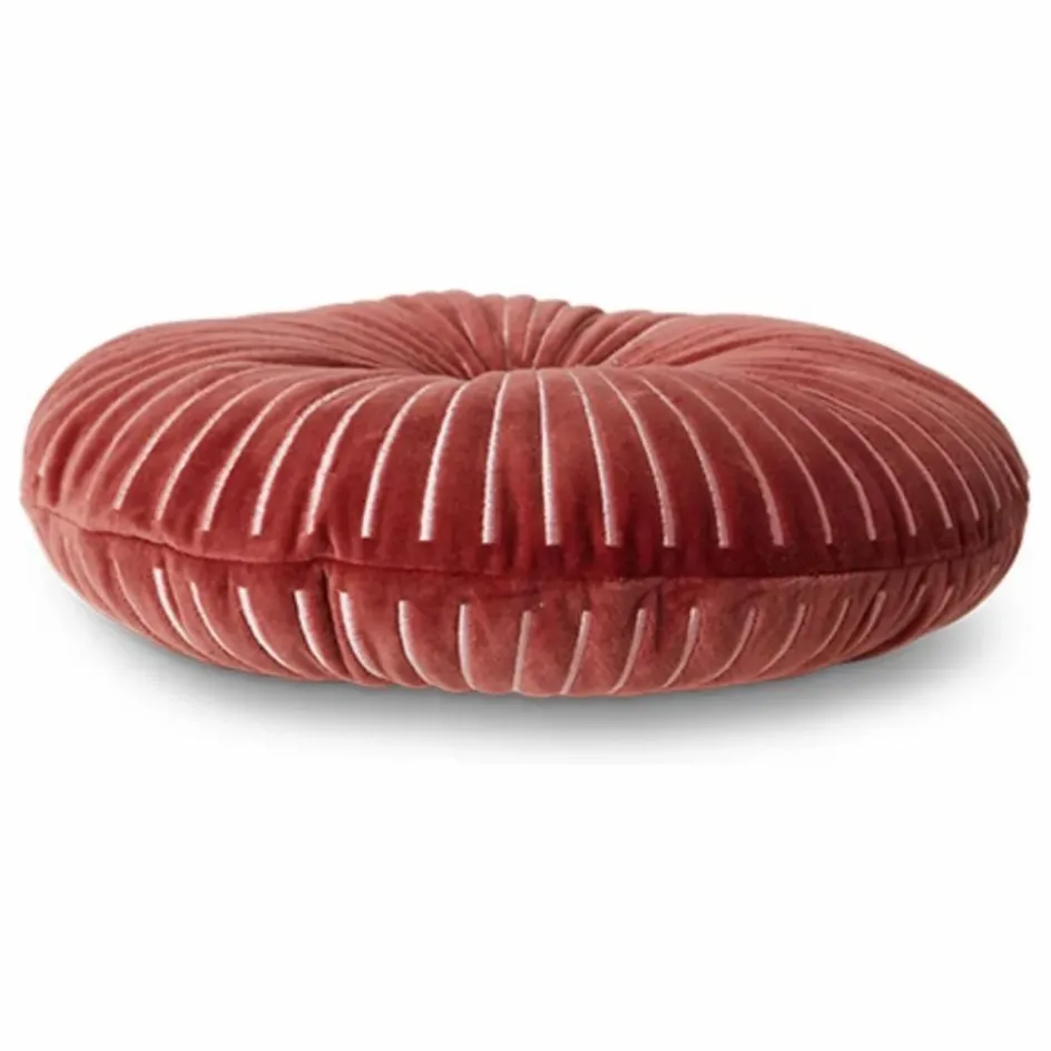Hot HKliving Coussin en velours Ripple | Rose