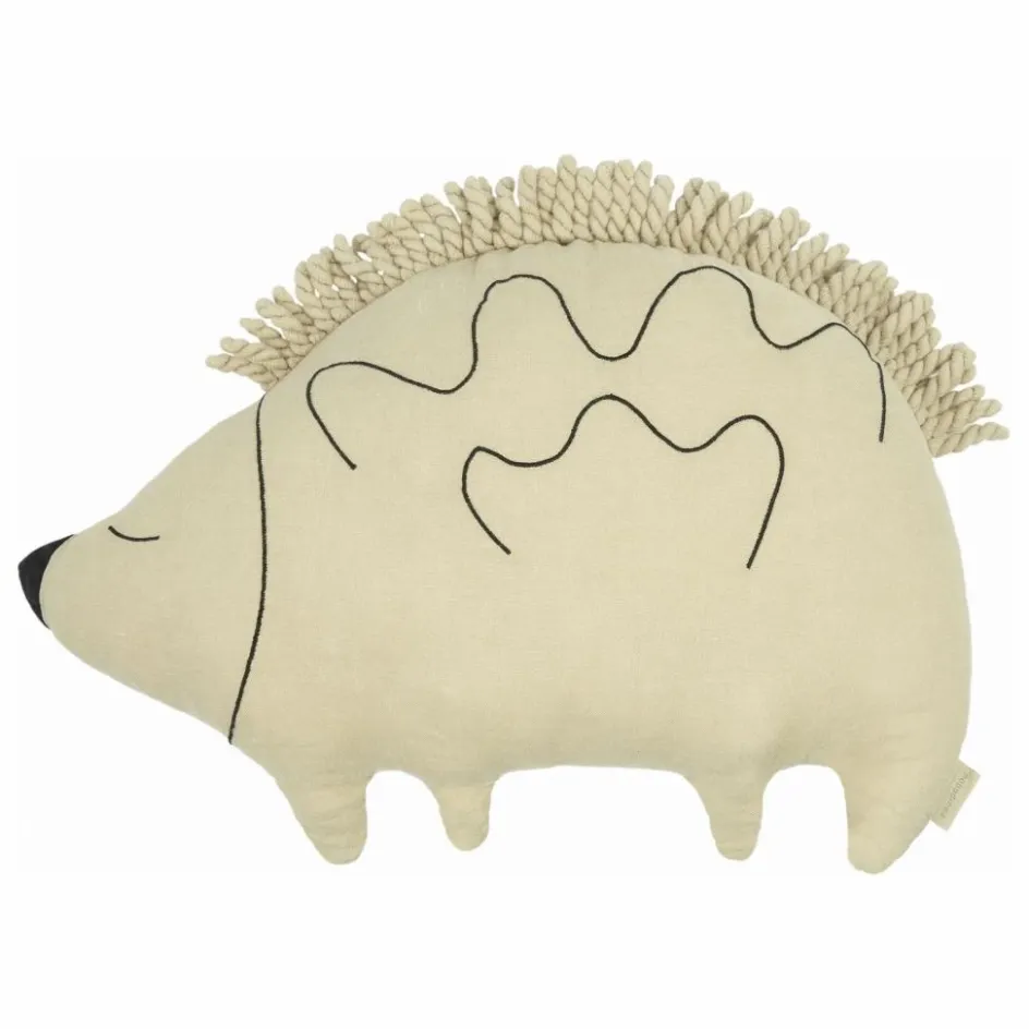 Enfant Nobodinoz Coussins|Coussins Enfant*Coussin Enzo le Hérisson - Lin Français |