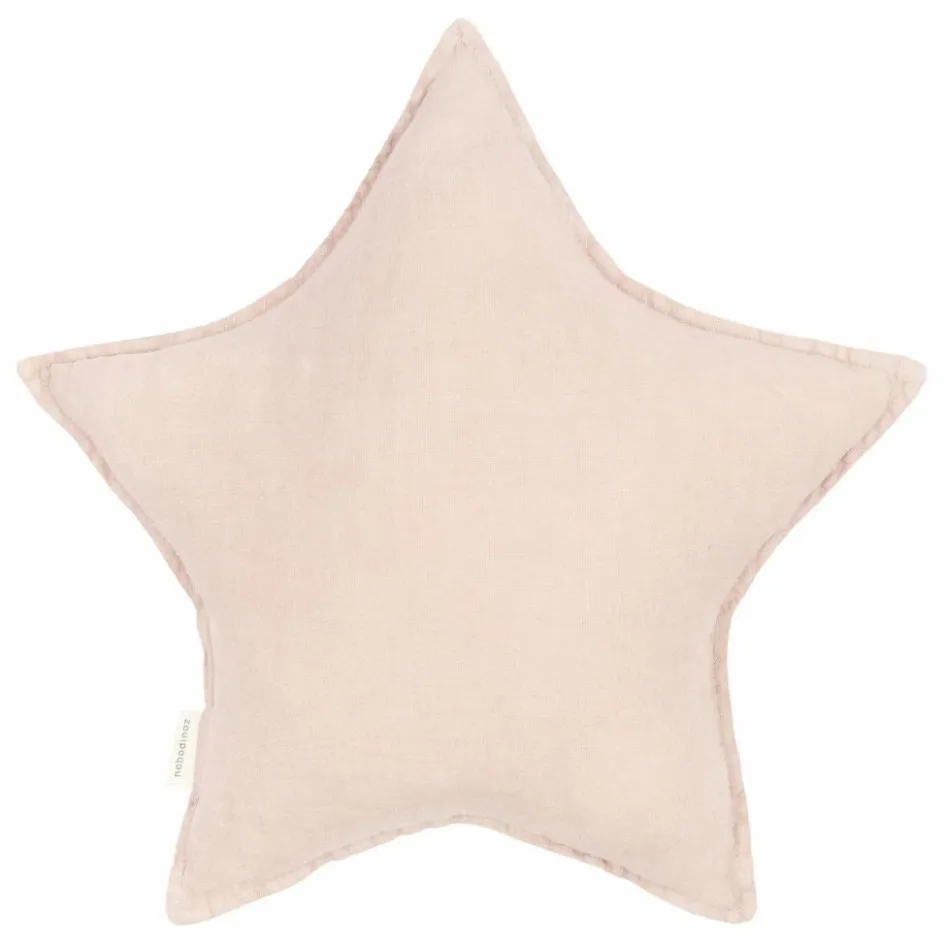 Best Nobodinoz Coussin Etoile - Lin Français | Rose pâle