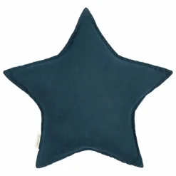 Online Nobodinoz Coussin Etoile - Lin Français | Bleu nuit