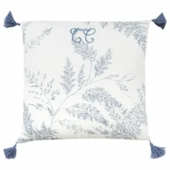 Online Tartine et Chocolat Coussin Feuillage | Bleu marine