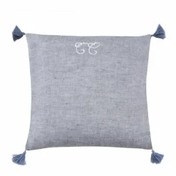 Online Tartine et Chocolat Coussin Feuillage | Bleu marine