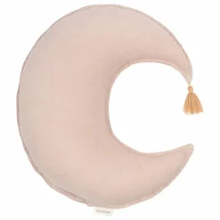 New Coussin Lune - Lin Français | Enfant Coussins|Coussins Enfant