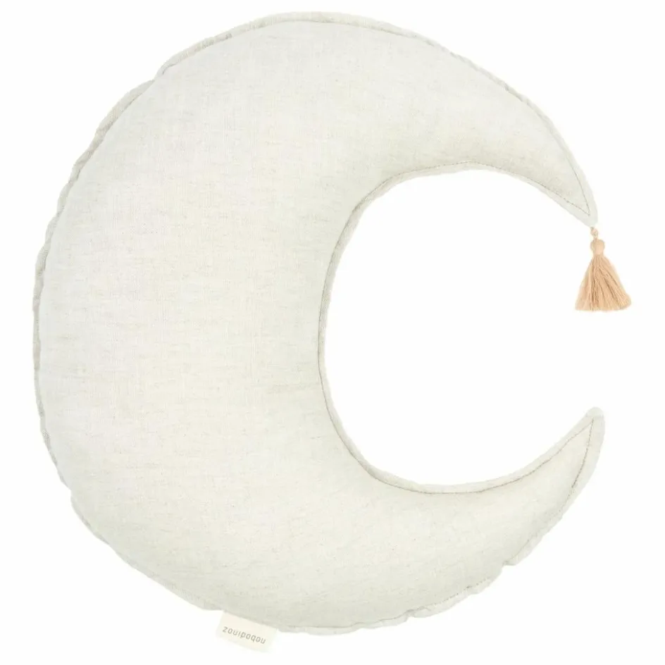 Discount Nobodinoz Coussin Lune - Lin Français | Grège