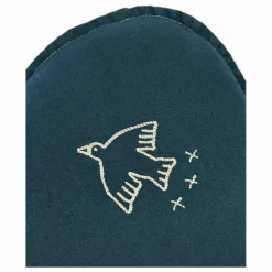Nobodinoz Coussin Nuage avec broderie Oiseau - Lin Français ||Enfant Coussins|Coussins Enfant