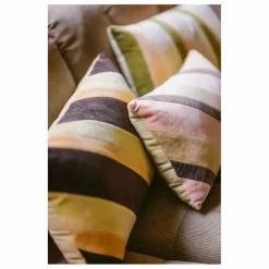 HKliving Coussins*Coussin rayé en velours |