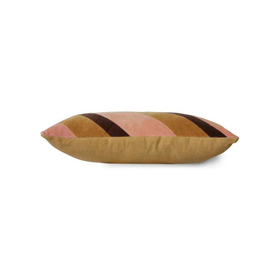HKliving Coussins*Coussin rayé en velours |