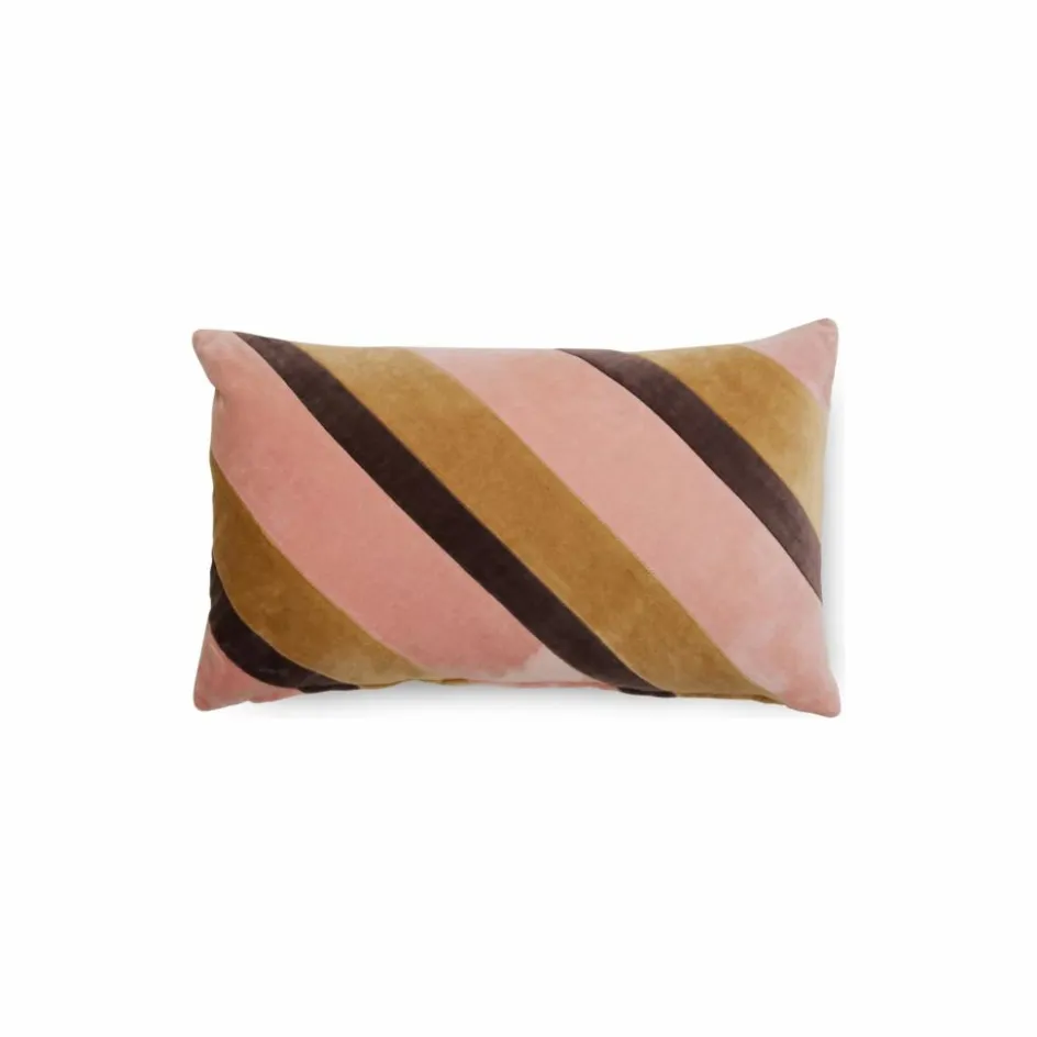 HKliving Coussins*Coussin rayé en velours |