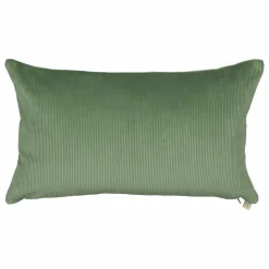 Hot The Socialite Family Coussin rectangulaire Carino en velours côtelé | Vert amande