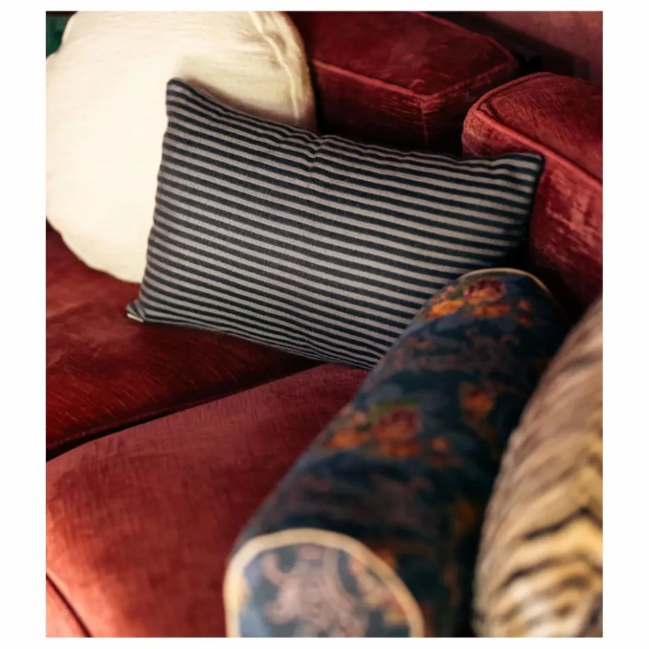 Outlet Coussin rectangulaire Carino en tissu rayé | Coussins