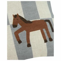 Enfant Nobodinoz Coussins|Coussins Enfant*Coussin rectangulaire Cheval Vibes - Lin Français |
