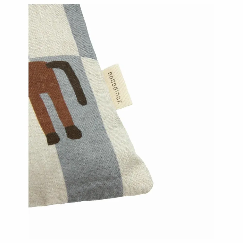 Enfant Nobodinoz Coussins|Coussins Enfant*Coussin rectangulaire Cheval Vibes - Lin Français |