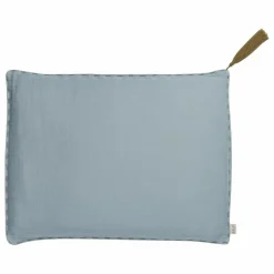 Sale Numero 74 Coussin rectangulaire en coton bio | Sweet Blue S046