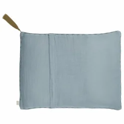 Sale Numero 74 Coussin rectangulaire en coton bio | Sweet Blue S046